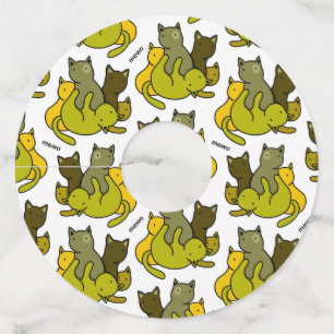 Étiquette Pour Verre De Vin Les chatons d'olive