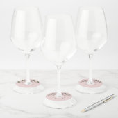Étiquette Pour Verre De Vin Les invités écrivent leur propre nom - (Lot)