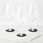 Étiquette Pour Verre De Vin libellule rouge brillante (Lot)