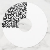 Étiquette Pour Verre De Vin Logo ou photo et QR Code Vin en verre Modèle (Dos)