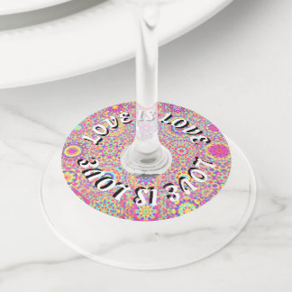 Étiquette Pour Verre De Vin Love Is Love Fierté
