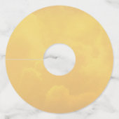 Étiquette Pour Verre De Vin Lovebirds 50e anniversaire d'or (Dos)