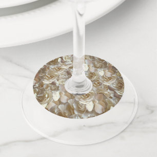 Étiquette Pour Verre De Vin Many beautiful petals of rose