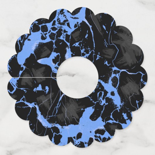 Étiquette Pour Verre De Vin Marble pattern 9 (Dos)