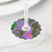 Étiquette Pour Verre De Vin Marbre aigre (De près)