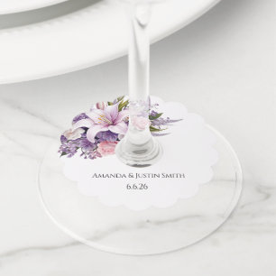 Étiquette Pour Verre De Vin Mariage