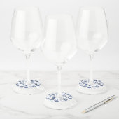 Étiquette Pour Verre De Vin Mariage de la côte bleue (Lot)