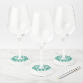 Étiquette Pour Verre De Vin Modèle Damask 10 (Lot)