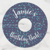 Étiquette Pour Verre De Vin Modèle du Fun Party (Devant)