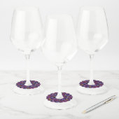 Étiquette Pour Verre De Vin Motif de coeur 32 (Lot)