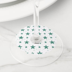 Étiquette Pour Verre De Vin Motif de Noël 123