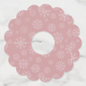 Étiquette Pour Verre De Vin Motif de Noël 34 (Devant)