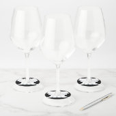 Étiquette Pour Verre De Vin Motif d'Halloween de fantôme réversible (Lot)