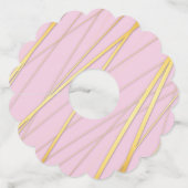 Étiquette Pour Verre De Vin Motif d'or 2 (Devant)