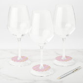Étiquette Pour Verre De Vin Motif d'or 2 (Lot)