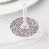 Étiquette Pour Verre De Vin Motif expérimental (De près)