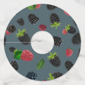 Étiquette Pour Verre De Vin Motif framboise 2 (Dos)