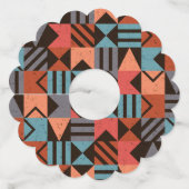 Étiquette Pour Verre De Vin Motif géométrique 28 (Devant)