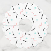 Étiquette Pour Verre De Vin Motif géométrique 32 (Devant)