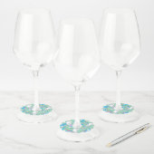 Étiquette Pour Verre De Vin motif lama 2 (Lot)