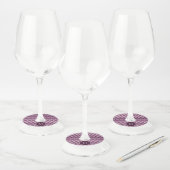 Étiquette Pour Verre De Vin Motif Triangles (Lot)