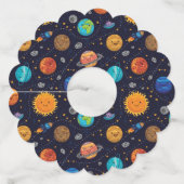 Étiquette Pour Verre De Vin Mots clés du vin de Happy Planets (Dos)