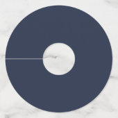 Étiquette Pour Verre De Vin Navy Blue (Dos)