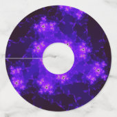 Étiquette Pour Verre De Vin Nebula Papier Fractal Vin Tags (Dos)