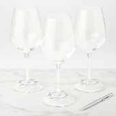 Étiquette Pour Verre De Vin Notre bonheur éternel (Lot)