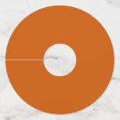 Étiquette Pour Verre De Vin Orange brulé (Dos)