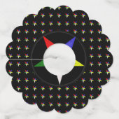 Étiquette Pour Verre De Vin Ordre De L'Étoile Orientale (Wavy) (Dos)