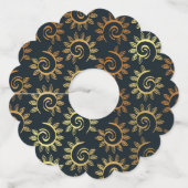 Étiquette Pour Verre De Vin Ornements de luxe 39 (Dos)