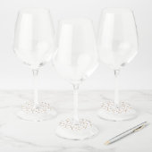 Étiquette Pour Verre De Vin Ornements de luxe 4 (Lot)