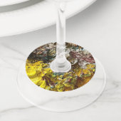 Étiquette Pour Verre De Vin Palette de l'artiste #1 (De près)