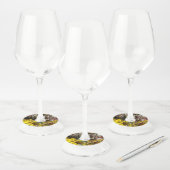 Étiquette Pour Verre De Vin Palette de l'artiste #1 (Lot)