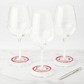 Étiquette Pour Verre De Vin Pandas de Noël personnalisés (Lot)