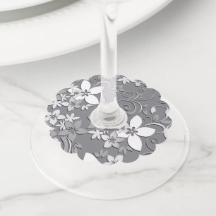 Étiquette Pour Verre De Vin papier peint fleurs 2