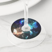 Étiquette Pour Verre De Vin Papillon de nuit (De près)