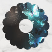 Étiquette Pour Verre De Vin Papillons de nuit (Dos)