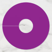 Étiquette Pour Verre De Vin Peinture pourpre - Fournitures de parties - (Dos)