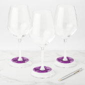 Étiquette Pour Verre De Vin Peinture pourpre - Fournitures de parties - (Lot)