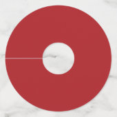 Étiquette Pour Verre De Vin Père Noël patriotique (Dos)