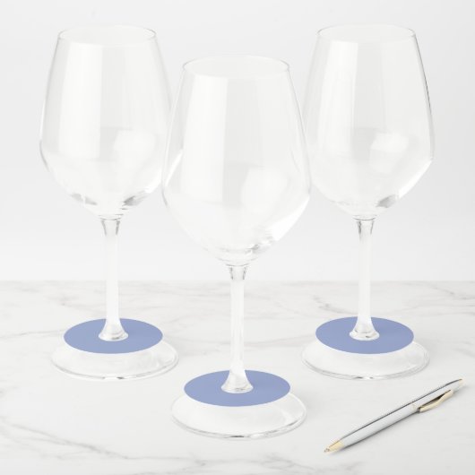 Étiquette Pour Verre De Vin Pervenche (Lot)