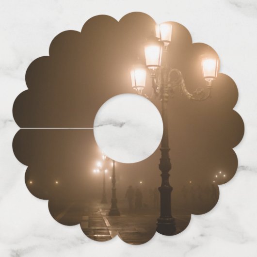 Étiquette Pour Verre De Vin Piazza San Marco, Venise (Dos)