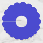 Étiquette Pour Verre De Vin Pince bleue profonde (Devant)