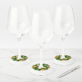 Étiquette Pour Verre De Vin Pineapple Pattern 9 (Lot)