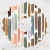 Étiquette Pour Verre De Vin Pluie de couleurs 2 (Devant)