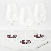 Étiquette Pour Verre De Vin Pluie de couleurs 3 (Lot)