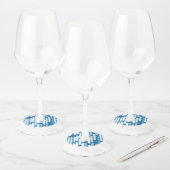 Étiquette Pour Verre De Vin Pluie de couleurs 7 (Lot)