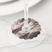 Étiquette Pour Verre De Vin Plumes (De près)